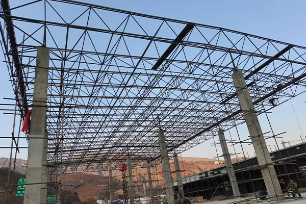 广水钢结构网架图片