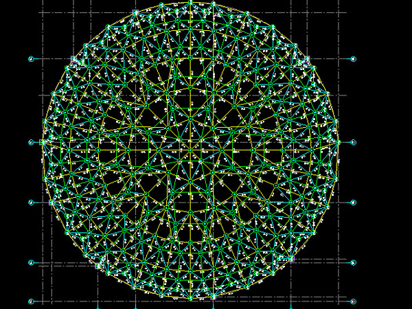 广水明光正元广场圆形网架
