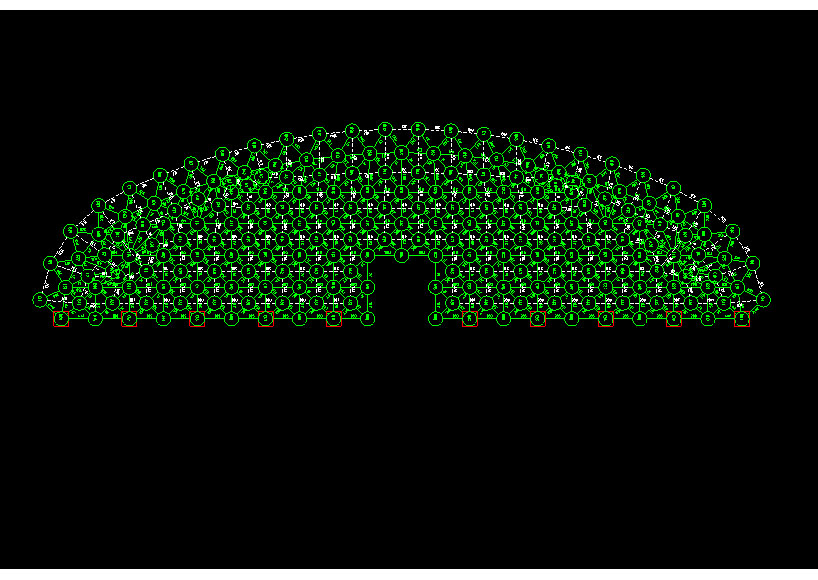 广水锡林浩特91跨，1000米长干煤棚网架设计