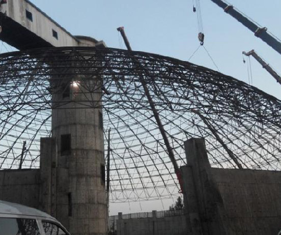 广水网架分条或分块安装法