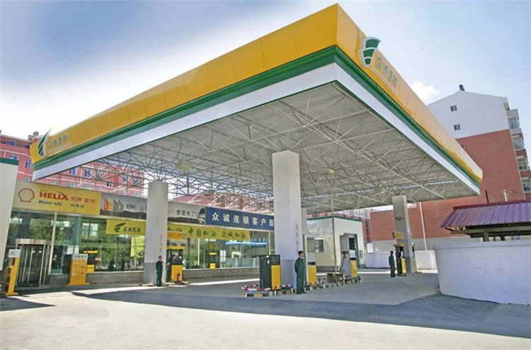 广水加气站钢结构网架案例7